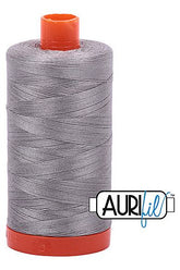 Aurifil Mako 50wt Cotton 1300 m 1422 yd. spool - 2620 Stainless Steel